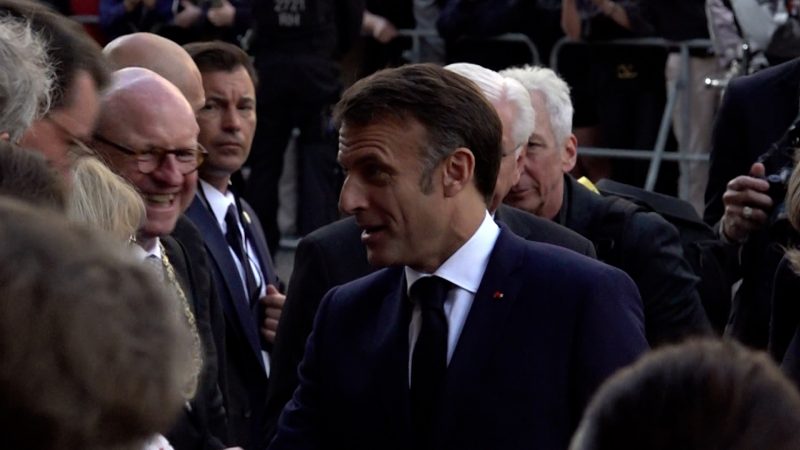 Macron erhält Westfälischen Friedenspreis  (Foto: SAT.1 NRW)