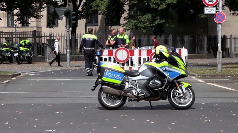 Staatskanzlei evakuiert (Foto: SAT.1 NRW)