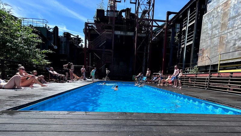 Freibad auf Zeche Zollverein (Foto: SAT.1 NRW)