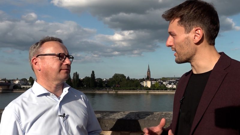 SAT.1 NRW-Sommerinterview mit Benjamin Limbach (Foto: SAT.1 NRW)