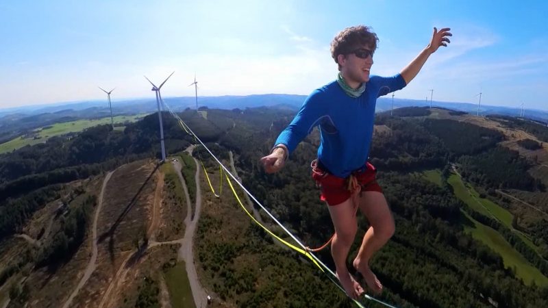 Schwindelfrei in 150 Metern Höhe  (Foto: SAT.1 NRW)