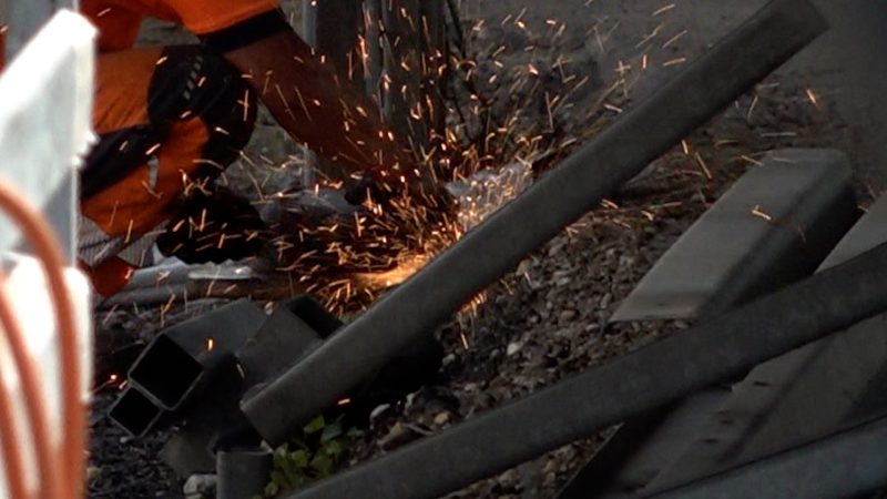 Arbeiten an der Lippebrücke  (Foto: SAT.1 NRW)