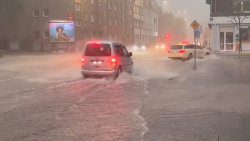 Starke Unwetter in NRW  (Foto: SAT.1 NRW)