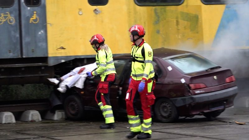 ADAC-Katastrophenübung (Foto: SAT.1 NRW)