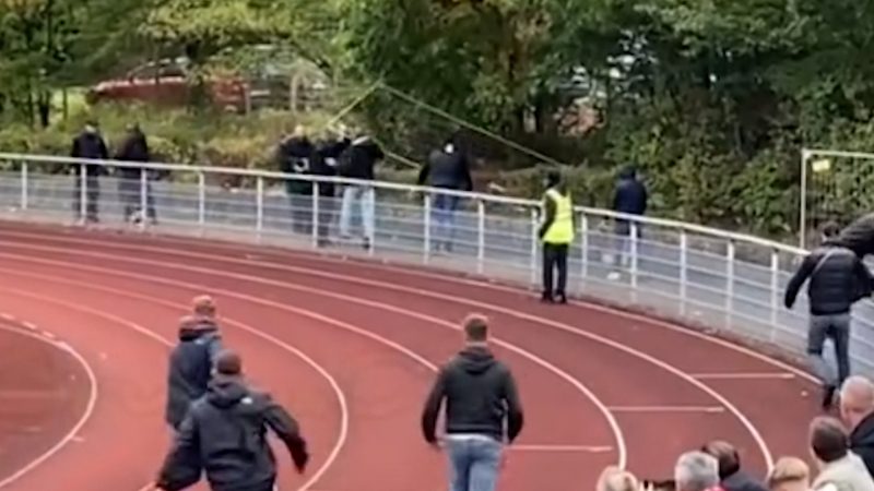 Schlägerei im Niederrheinpokal (Foto: SAT.1 NRW)