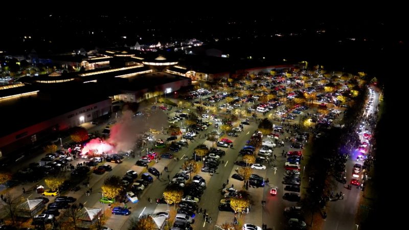 Großeinsatz wegen Tuningtreffen in Bad Oeynhausen  (Foto: SAT.1 NRW)