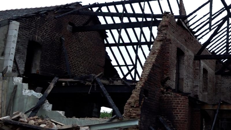 Großbrand in Viersen: Lagerhalle komplett zerstört (Foto: SAT.1 NRW)