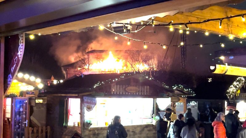 Flammen-Drama am Weihnachtsmarkt Oberhausen (Foto: SAT.1 NRW)