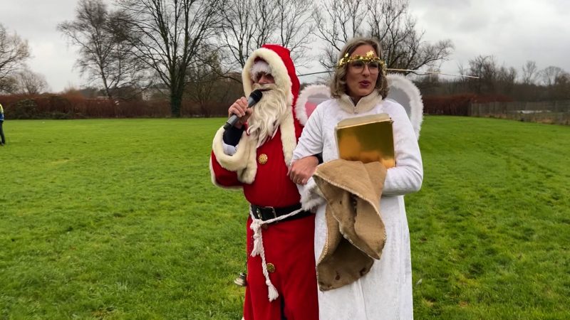 Stürmischer Empfang für den Nikolaus in Essen (Foto: SAT.1 NRW)