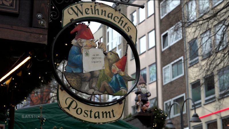 Neuer Weihnachtsstempel der Post (Foto: SAT.1 NRW)