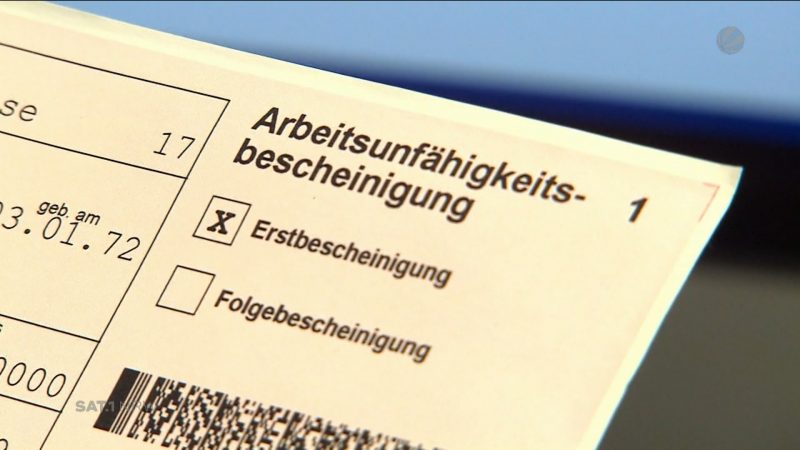 Kein Lohn mehr am ersten Krankheitstag? (Foto: SAT.1 NRW)