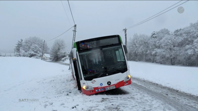 Wintereinbruch in NRW (Foto: SAT.1 NRW)